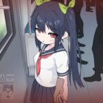 通勤電車、盗撮される少女